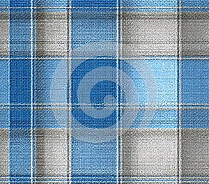 Blue and Gray Plaid Texture Seamless Pattern for Fabric Design Backgrounds and Web Design Projects