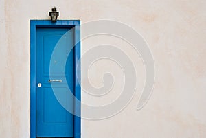 Blue Greek door