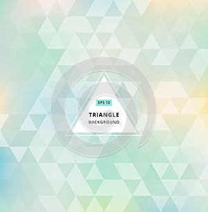 Blue green abstract triangle pattern background seamless