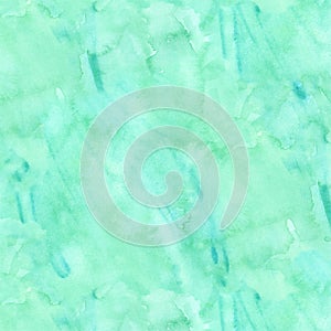 Blue Green Aqua Teal Watercolor Paper Background