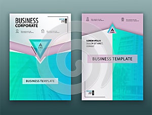 Blue green Business template. Flayer or advertising abstract background for delivery, energy business