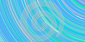 Blue green colored curves background. Color arc bow surface. Amazing multicolor arch backdrop. Awesome colorful rounding pattern.