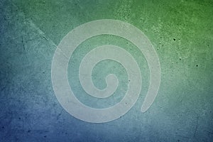 Blue green concrete wall