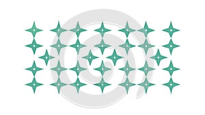 Blue and Green Diamond Star Pattern, vector design Generative AI