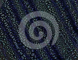 Blue-green dichroic texture