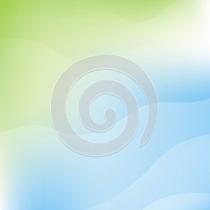 Blue And Green Dinamic Background With Line