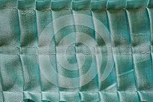 Blue green fabric texture from a piece of matter