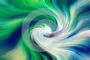 Blue and Green Soft abstract twirl background with fresh natural colors
