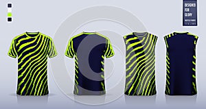 Blue Green thunder pattern T-shirt sport, Soccer jersey, football kit, basketball uniform, tank top, racing shirt, running singlet