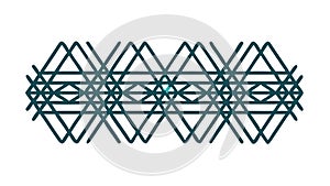 Blue-Green Triangle Geometric Pattern Vector, Abstract Modern Design, vector design Generative AI