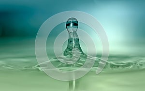 Blue Green Water Drop