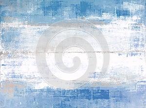 Blue and Grey Abstract Art Painting