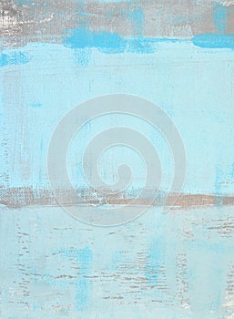 Blue and Grey Abstract Art Painting