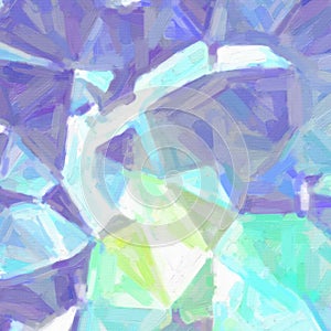 Blue and grey Abstract Oil Painting in square shape background illustration.