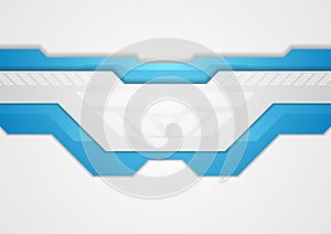 Blue and grey abstract technology background
