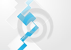 Blue and grey abstract technology background