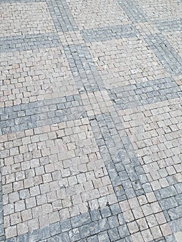 blue and grey cobbles texture background