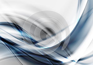 Blue grey tech futuristic wavy background