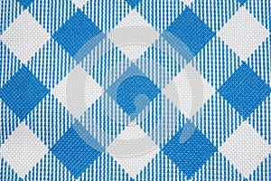 Blue Grid Fabric Texture