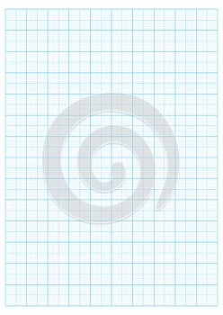 Blue Grid Paper 2.0 cm A4 Grid And Graph scale 1:50 vector