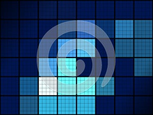Blue grid pattern