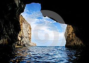 The Blue Grotto area