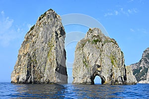 Blue Grotto in Capri island, Italy