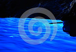 Blue Grotto in Capri Island, Naples, Italy