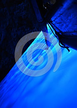 Blue Grotto in Capri Island, Naples, Italy