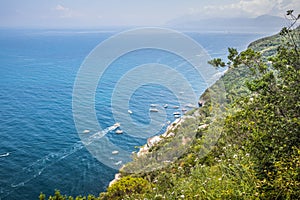 Blue Grotto â€œGrotta Azzurraâ€ on the island of Capri, Italy