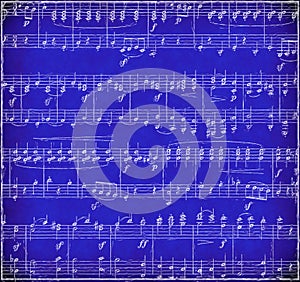 Blue Grunge Music Background