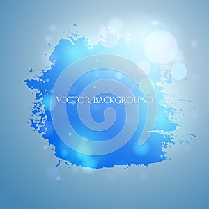 Blue grunge pattern. stains, paint blots abstract background .