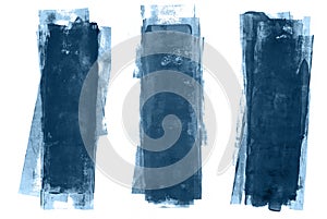 Blue rollerpaint strokes