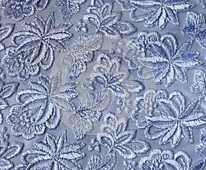 Blue guipure - texture