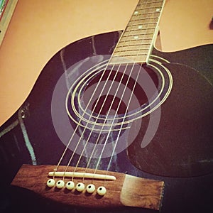 Blue guitar close up, jambo photo