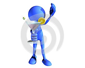Blue Guy Cheers