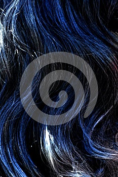 Blue hair texture