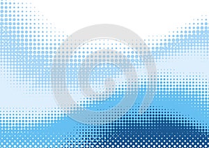 Blue halftone background photo