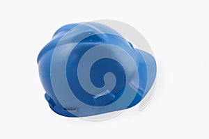 Blue Hardhat On White