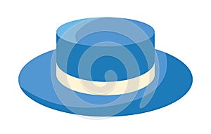 blue hat accesory photo