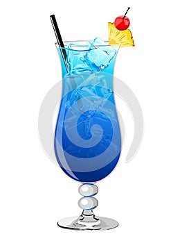Blue Hawaii cocktail