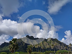 Kualoa Mountain Range. photo