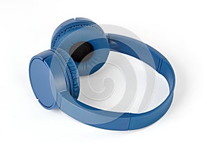 Blue headphones