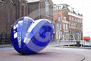 Blue heart in Delft
