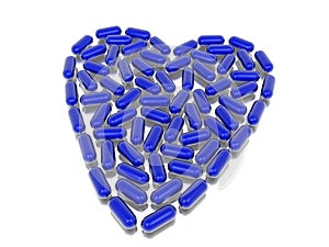 Blue hearth of capsules photo