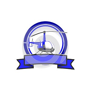 Blue Heli Vintage Logo