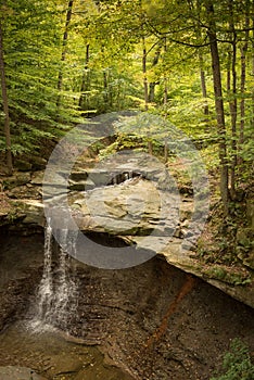 Blue Hen Falls Vertical From Above