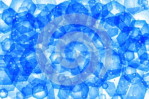 Blue Hexagon Pattern