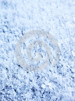 Blue hoarfrost abstract background