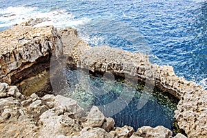 blue hole in gozo malta